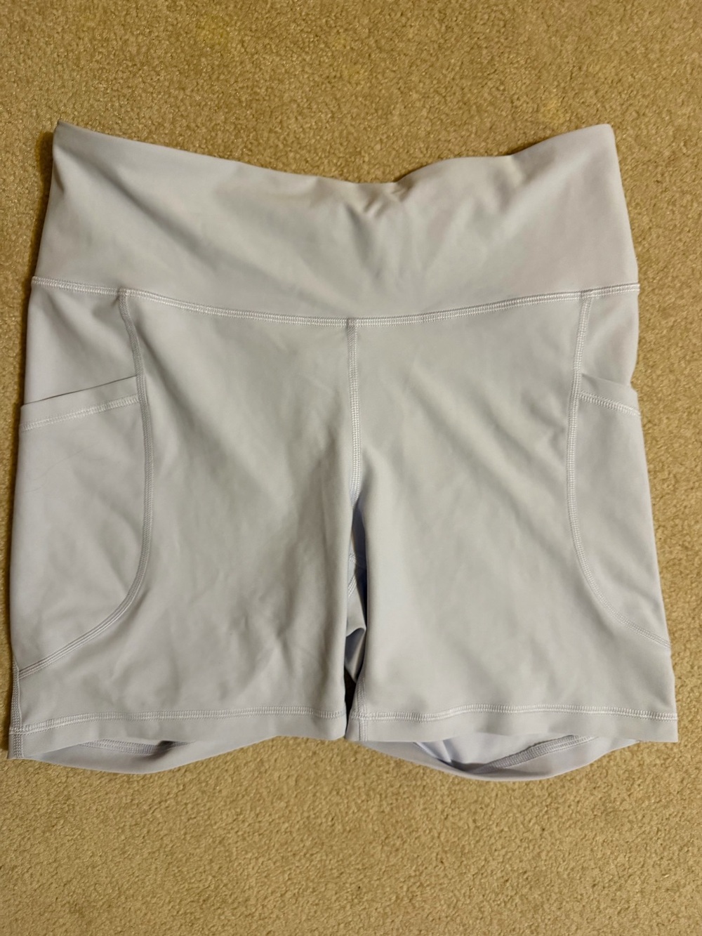 Old Navy Light lilac Powersoft Athletic High-Rise Shorts with Side Pockets
